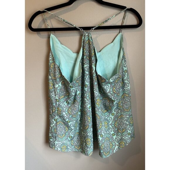 J. Crew Cami Top Womens Size 14 Blouse Tank Boho Casual Feminine Silky Print - Picture 7 of 7